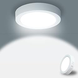 Lamparas De Techo Para Baño Pequeño Yexati Panel LED Circular 15W 1800LM, Plafon Superficie LED Redondo 6500K Color Blanco Frío, Driver Incluido. IP44 Angulo 120 para Dormitorio Cocina Salon Baño Comedor Pasillo 170 * 28Hmm