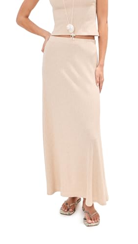 LE BOP Women's Remi Skirt, Oatmeal, XXS at Amazon Women's Clothing