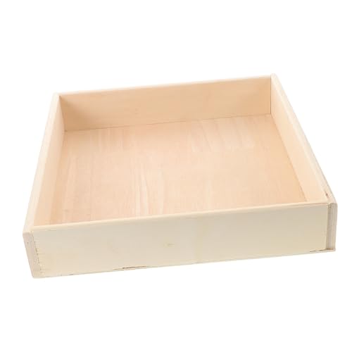 Toddmomy Sleek Design Boys and Girls Tray Portable Outdoor Box Wooden Indoor Outdoor Sandbox Toy