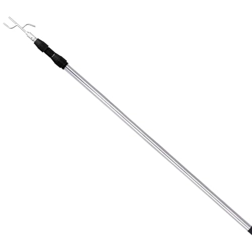 Sghtil Gancho para retriever de carga, para camión o camión, plataforma de carga de 4,92 pies, accesorio de camión resistente, barra telescópica, herramienta de recogida de acero inoxidable Sghtil Gancho para retriever de carga, para camión o camión, plataforma de carga de 4,92 pies, accesorio de camión resistente, barra telescópica, herramienta de recogida de acero inoxidable