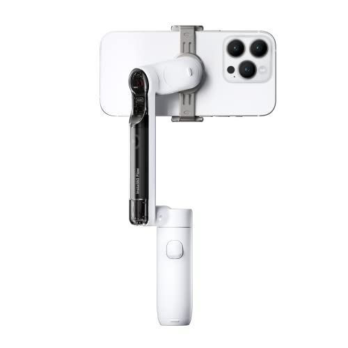 Image of Insta360 Flow Standalone Gimbal(White) AI-Powered Smartphone Stabilizer with3-Axis Stabilization,Deep Track 3.0,1-Step Rapid Deploy,Built-in Selfie Stick & Tripod,SmartWheel Control