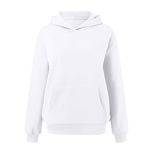 Sudadera con capucha de mujer en algodón liso premium de tacto suave y corte moderno para invierno 3