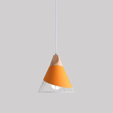 Generic Nordic Minimalist Wood Art Wrought Iron Lampshade Chandelier Creative Dining Room Lamp Living Room Bedroom Coffee Shop Bar Color Chandelier