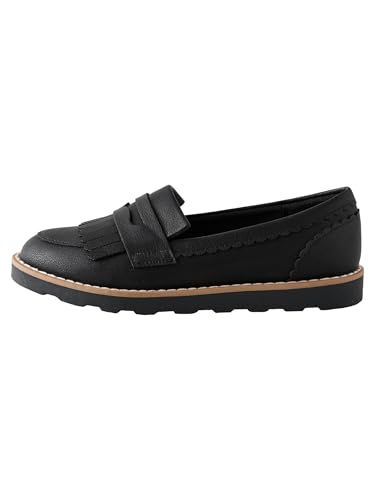 Mocassins pour l’école fille semelle souple amortissante et cuir respirant haut de gamme