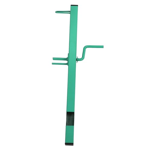 MUCKLILY Manual Steel Strap Winder Hand-crank Cargo Truck Strap Winding Tool Portable Heavy-duty Belt Winder for Flatbed Trailer and Lashing Securement in Bright Green