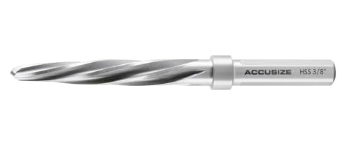 Alésoir 3/8 acier rapide Accusize Tools à cannelures hélicoïdales