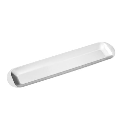 Plato rectangular grande de acero inoxidable para sushi miniatura 1