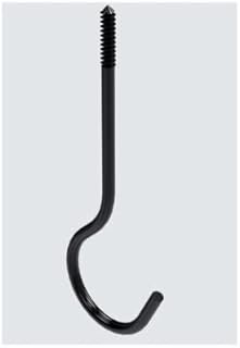 National Hardware N275-198 Ceiling Hook, Black, 25-Lb. Load, 6 in. - Quantity 5