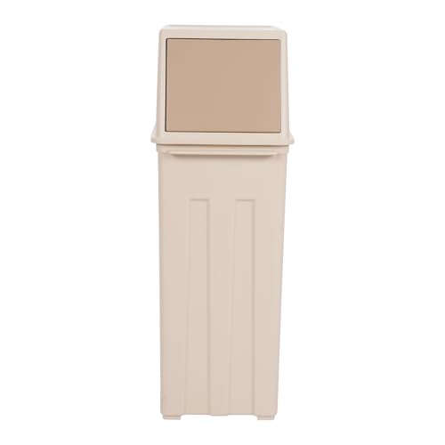 Caneca de Basura Slim 30L con Tapa Basculante Caqui