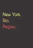 peugeot 2008  New York. Rio. Pegau.: Witziges Notizbuch  Tagebuch DIN A5, liniert. Für Pegauer und Pegauerinnen.