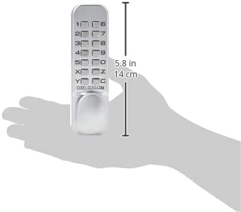 Codelocks 0155 SG CL155 Mortice Latch Mechanical Lock, Silver Grey