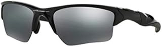 Oakley Half Jacket 2.0 XL, OO9154 (01) Polished Black/Black Iridium 62mm, Sunglasses Bundle with original case, and accessories (5 items)