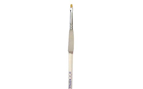 Royal & Langnickel Soft-Grip Golden Taklon Short Shader Brush: Size 2