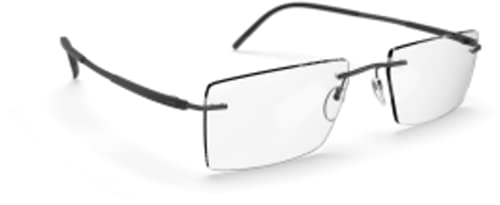 Eyeglasses Silhouette Titan Dynamics Contour (5540) 9040 Pure Black 54/19/140 #TOP19