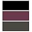 Black/Olive Green/Wine Purple- 6.5'' With Fly
