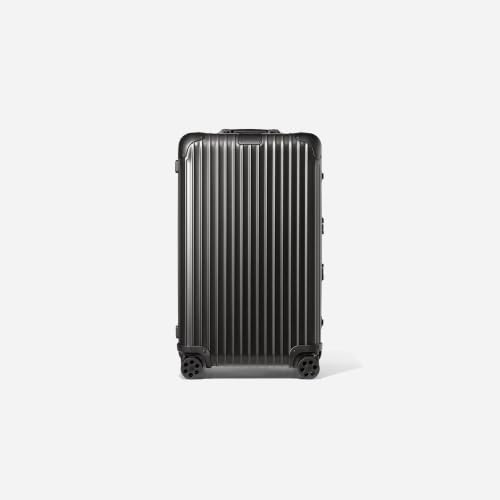 Image of PYB Signature - Zipless Full Aluminium Premium Trunk Trolley Bag with TSA Locks | 68 cm | Premium Trolley Bag for Travel | Easy Access with top Open | 8 Silent Spinner Wheels (Black, Large)