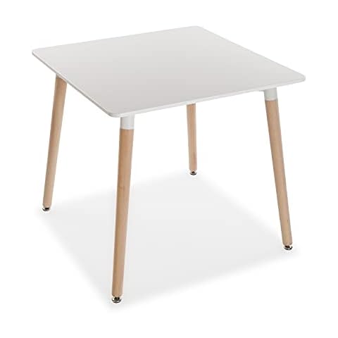 Versa Kiran Mesa de comedor para Cocina, Terraza, Jardín o Comedor, Estilo Escandinavo Cover