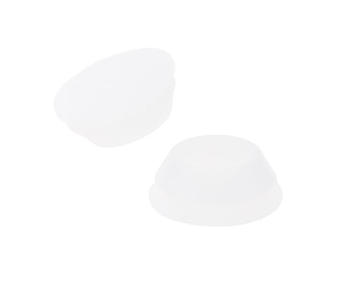 Image of ONLYKXY 10 Pcs Clear Silicone Round Snap in Type Locking Furniture Hole Plugs Button Protective Cover Cap Head,Universal (18mm /0.7inch)