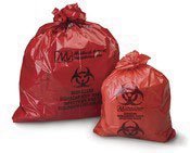 Biohazardous Waste Bags by Medical Action 250 Each/Case Red 30.5X41 1.5ML