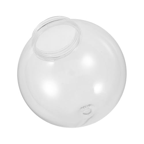 SWETRACE Pantalla de Lámpara Acrílica Transparente Redonda de 15 Cm Diámetro, Globo para Luminarias Exteriores, Cubiertas de Bombillas Resistentes para Farolas y Jardines, Pantalla