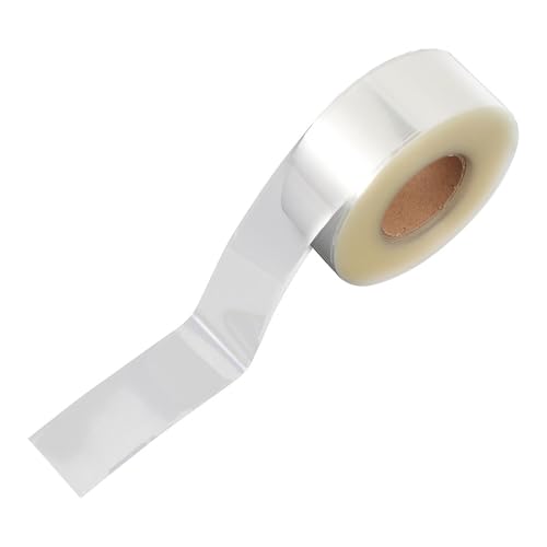 POPETPOP Etiquetas Adhesivas Transparentes para Proteger Códigos de Barras Fuerte Durabilidad, Material Pvc Autoadhesivo, 1 Rollo 250 Piezas para Oficinas y Hogares
