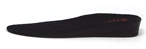 Plantillas elevadoras para hombre 3cm color negro miniatura 2