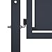 vidaXL Patio Gate Steel 118.1x39.4 Anthracite