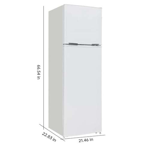 Image of ARCTIC CHEF RFR1085 10.0 Refrigerator /Freezer-Reversible Door-Frost Free-Transparent Crisper-Adjustable Glass Shelves-White, 10 cu ft