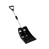 Pala de invierno para niños, pala telescópica de 23.6 a 35.4 pulgadas, pala telescópica para nieve, limpieza de patio trasero y juguete educativo al aire libre, aluminio ligero.