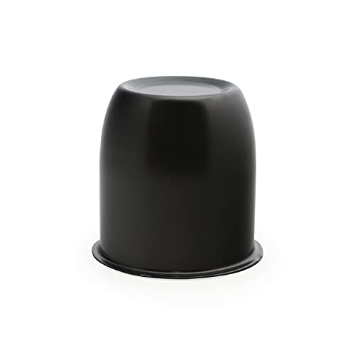 Topline Products C100B Black Stainless Steel 3.18" Wheel Center Cap | Closed End Push-Through Design #TOP15