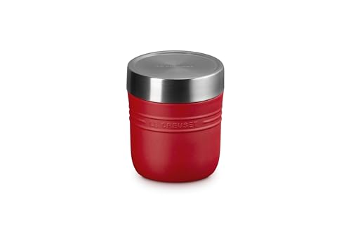 Image of Le Creuset Stainless Steel On The Go Food Jar, 16 oz., Cerise