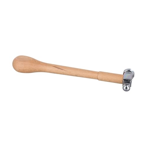 BlesConi Martillo para uso en orfebrería de platero, herramienta de mango de madera de cabeza redonda (B)
