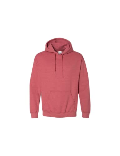 Sweat à capuche épais homme Gildan rouge écarlate chiné S