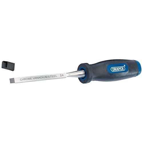 Draper 83277 6 mm Bisel Borde Madera Cincel – negro/plata