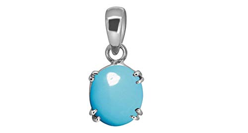 Firoza Turquoise Gemstone Premium Panch dhatu Silver Coated Pendant 13.25 Ratti Gemstone for Men and Women with Lab Certificate (B08RX72MN6) Amazon Price History, Amazon Price Tracker
