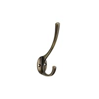 Infinity Decor Victorian Brass HAT & Coat Wall/Door Hook Antique Vintage Hanger Storage -115mm (Antique Brass)
