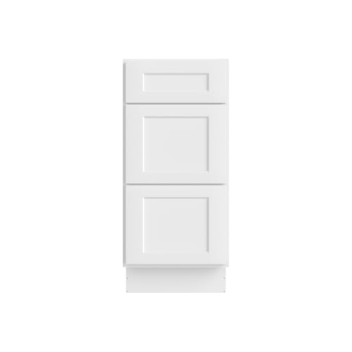 Image of Furinno Shaker Bath Vanity Cabinet Without Top, Ready to Assemble, 21 D x 15 W x 34.5 H, White