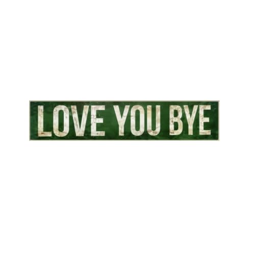 You Bye Aluminum Tin Sign 16x4 Inch Funny Wall Decor Rustic Green Retro Hanging Plaque for Bedroom Living Room Office Bar Couple Gift Home Decoration Holiday Present Idea - image 1