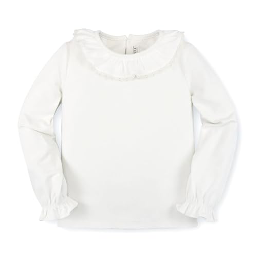 Image of Hope & Henry Girls' Peter Pan Mix Media Top