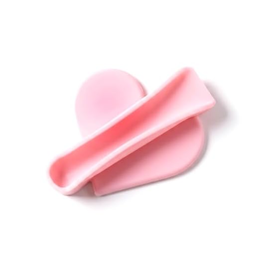 Heart Shape Lip Gloss Holder Phone Case, Lipstick Holder Phone Case.Silicone Lipgloss Holder, Adhesive Lip Gloss Balm Phone Card Holder for iPhone and Samsung (Fuchsia)