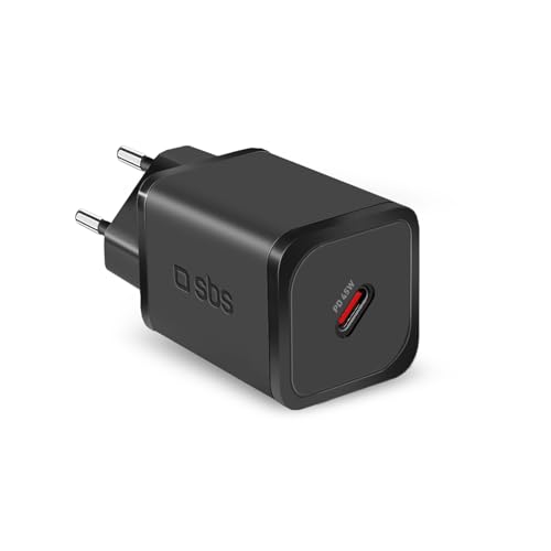 SBS Alimentatore Slim USB-C 45W, Tecnologia GaN, Power Delivery (PD), Ricarica Rapida, Super Compatto, Caricatore per iPhone, iPad, Airpods, MacBook Air, Samsung, Pixel, Tablet, Smartphone, Notebook