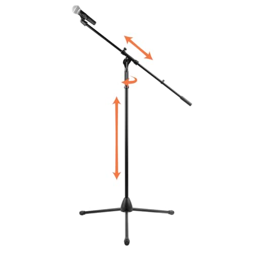 Wayfinder Supply Co. ���߉\�ȃu�[���}�C�N�X�^���h �O�r�x�[�X�t�� �ő卂��61.5�C���` (WF-MICSTD-520)