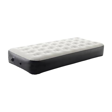 Outraveler Twin Size Air Mattress with Built-in Pump, Inflatable Bed Blow Up Mattress for Camping Cover