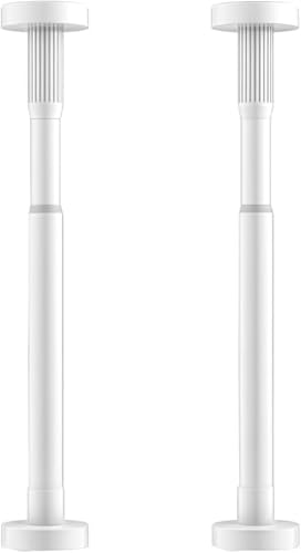 Xiraivke 家具転倒防止突っ張り棒 2 個セット ジャッキ式伸縮ポール 耐震・地震対策防災グッズ 保護パッド付き 本棚/冷蔵庫/食器棚/タンス/テーブル/棚/天井用家具固定用