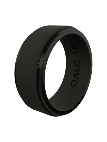 qalo black silicone wedding ring