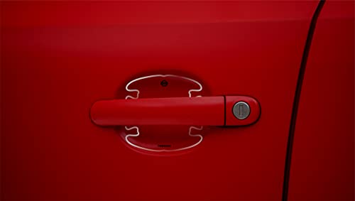 Image of BFRC 3D Gel Finish Car Door Transparent Handle Cup Scratch Guard Sticker Universal for Specific Brand (Pack of 4) (MRDRVAR) (NISON)