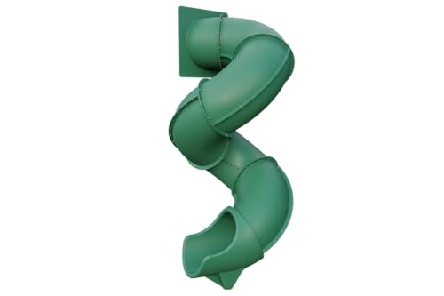 TUSK Turbo Twister 9 ft Rotomolded Playset Tube Slide Green