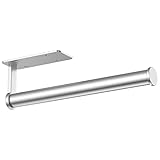 Paper Towel Holder Wall Mount, KeeGan 13 Inch Black Paper Towel Holder Self Adhesive Paper Towel Hol