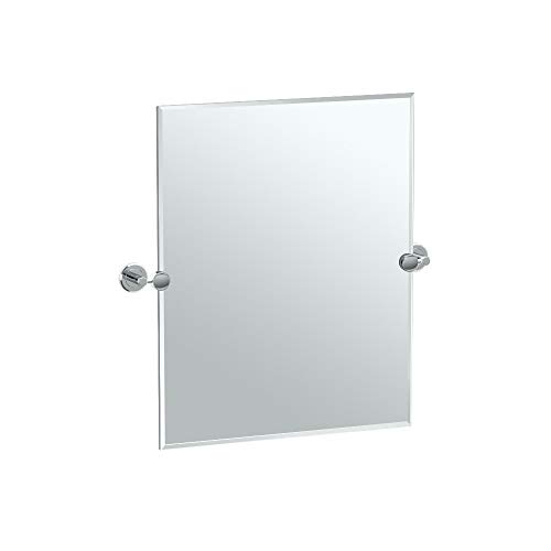 Image of Gatco 4249SM Latitude II Rectangle Mirror,, Chrome, 24 Inch, Frameless Rectangle