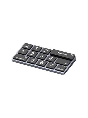 Hagibis Temporary Car Parking Phone Number Card Rotation Hidden Telephone Number Plate Styling for Apple Magic Keyboard with 5 Sets of Numeric Keyboard caps (3-Row)